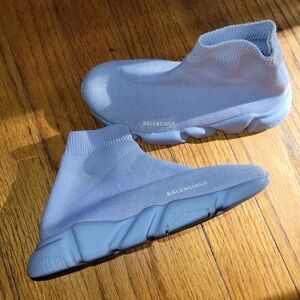Girls purple size 10-11 Balenciaga speed sock sneaker lavender